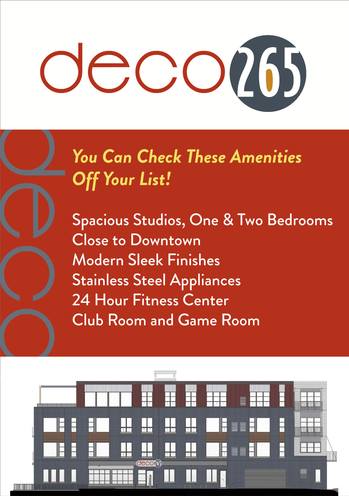 deco 265 ammenitities
